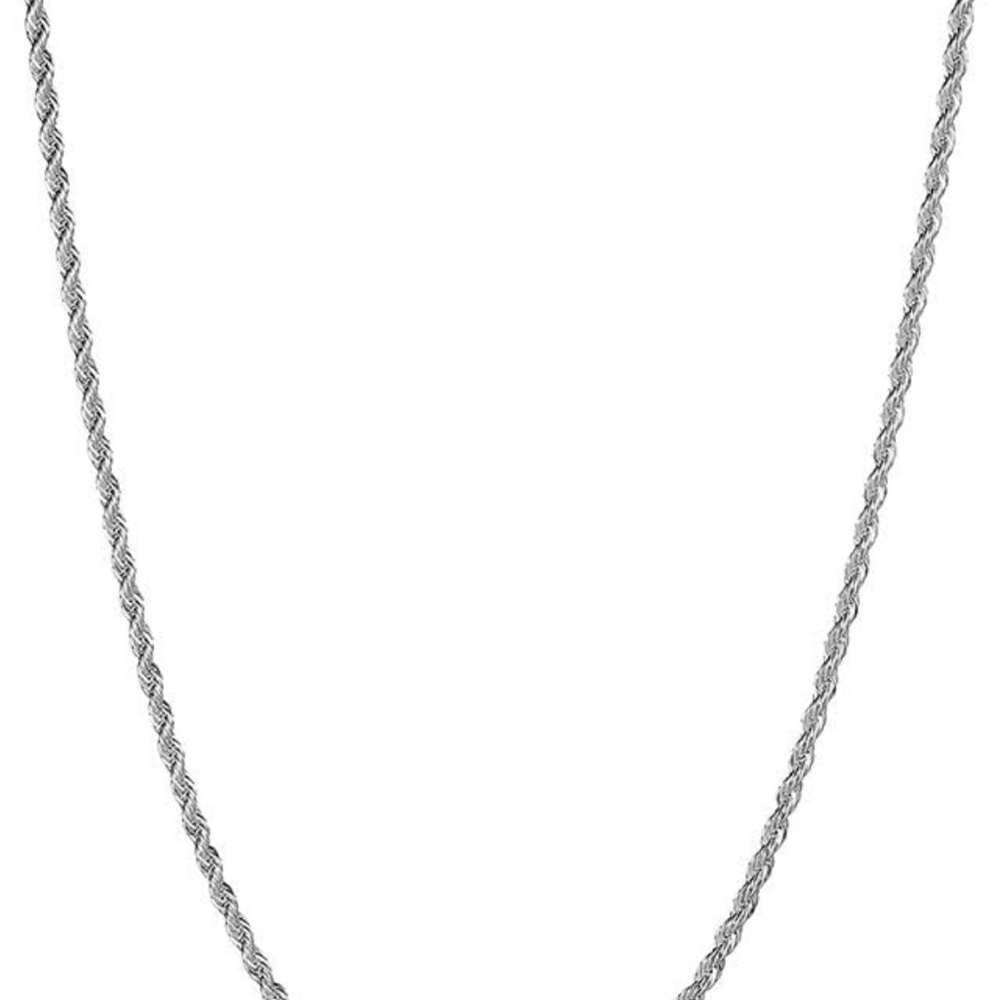 - 925 Sterling Silver Rope Chain - Picture 3 of 10